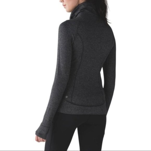 Lululemon Think Fast Pullover Size 4 Heathered Herringbone - Picture 5 of 12